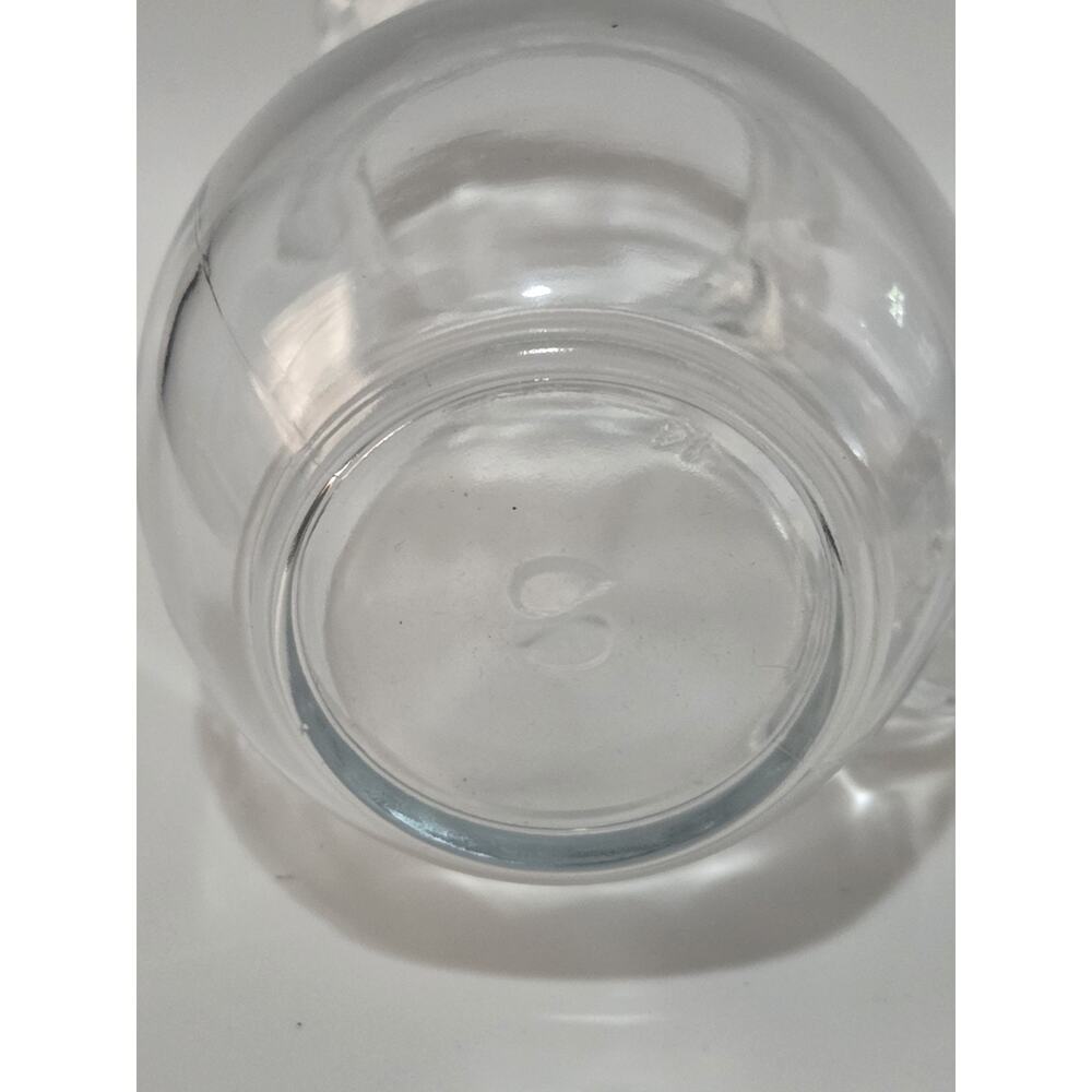 Small Clear Glass 0.25L Bistro Pitcher / Carafe with Handle - Picture 4 of 10
